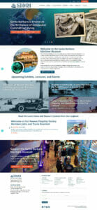 Santa Barbara Maritime Museum website screenshot - WordPress website design and SEO services.