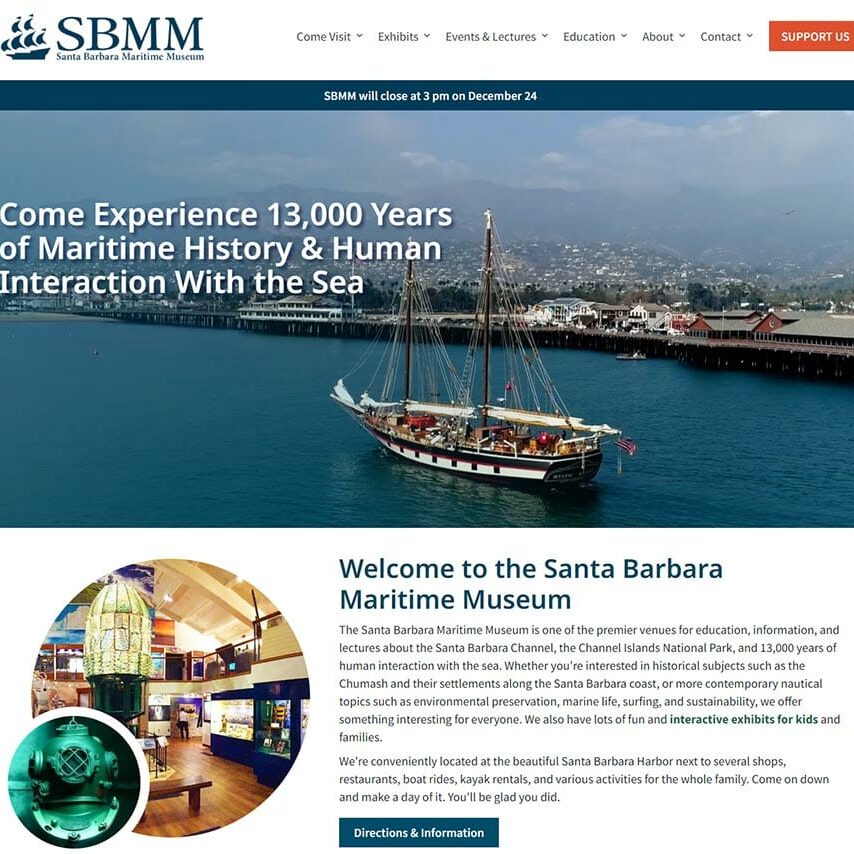 Santa Barbara Maritime Museum Website